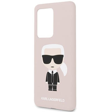Husa Karl Lagerfeld Husa Silicon Ikonik Samsung Galaxy S20 Ultra G988 Roz