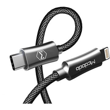 Mcdodo Cablu PD Quick Charge Lightning la Type-C Space Gray (1.2m)-T.Verde 0.1 lei/buc
