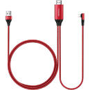 Mcdodo Cablu Plug&amp;Play HDMI la Lightning si USB Red 2m-T.Verde 0.1 lei/buc
