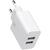 Incarcator de retea Mcdodo Incarcator Retea Linear Series Dual USB Travel + Cablu Lightning (1m) White (plug EU, 2.1A max)-T.Verde 0.1 lei/buc