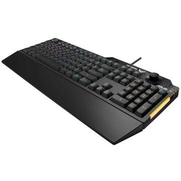 Tastatura Asus TUF Gaiming K1 RGB USB Neagra
