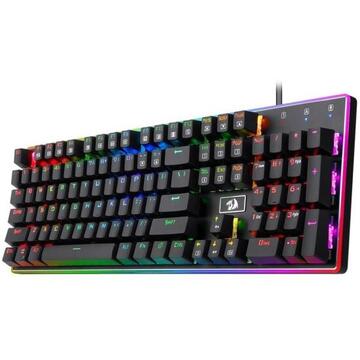 Tastatura Tastatura gaming mecanica Redragon Ratri iluminare RGB neagra switch-uri negre