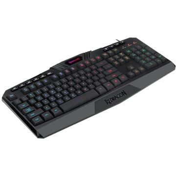Tastatura Redragon Gaming Harpe Pro neagra iluminare RGB