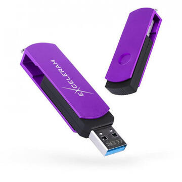 Memorie USB Exceleram USB 3.1 Gen1 32GB P2 indigo cu negru