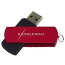 Memorie USB Exceleram USB 2.0 64GB P2 rosu cu negru