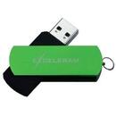 Memorie USB Exceleram USB 2.0 16GB P2 verde cu negru