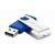 Memorie USB Exceleram USB 2.0 32GB P1 argintiu cu albastru
