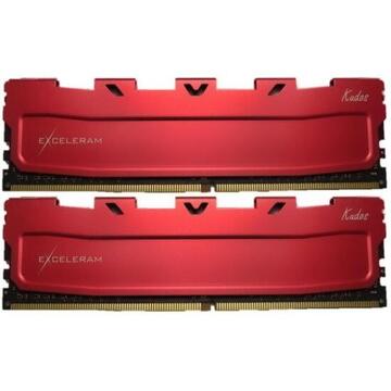 Memorie Exceleram DIMM DDR416GB 3000Mhz Dual Channel Red Kudos cu radiator rosu