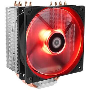 ID-Cooling Cooler procesor SE-224M iluminare rosie