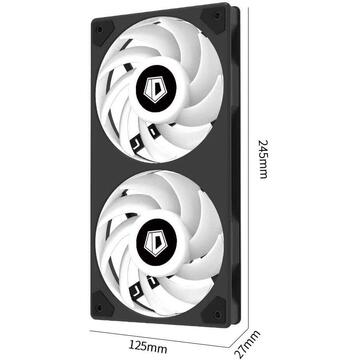 ID-Cooling Ventilator radiator ICEFAN 240 240mm iluminare aRGB