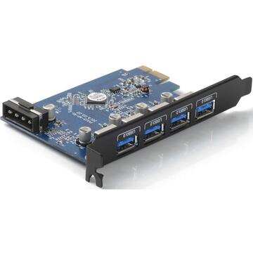 Adaptor PCI-express Orico PVU3-4P 4 Port-uri USB 3.0 PCI-Express Card