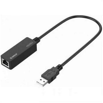 Placa de retea Placa de retea USB Orico UTL-U2 USB 2.0 neagra