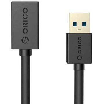 Cablu prelungitor Orico CER3-10 USB 3.0 negru 1 m