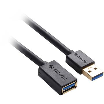 Cablu prelungitor Orico CER3-15 USB 3.0 negru 1.5 m