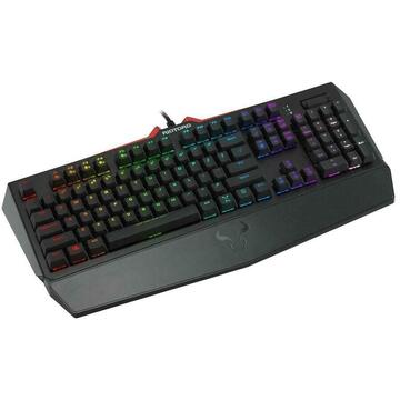Tastatura Riotoro gaming mecanica  Ghostwriter Elite Cherry MX Silent Red neagra iluminare RGB