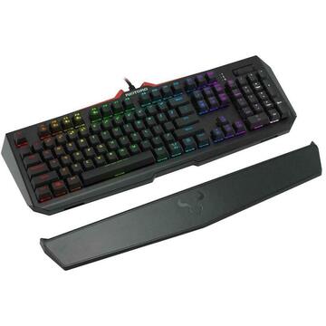 Tastatura Riotoro gaming mecanica Ghostwriter Elite Cherry MX Red neagra iluminare RGB