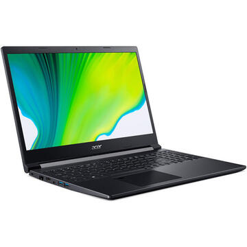 Notebook Acer Gaming 15.6'' Aspire 7 A715-41G FHD IPS 5 3550H 8GB DDR4 256GB SSD GeForce GTX 1650 4GB No OS Charcoal Black