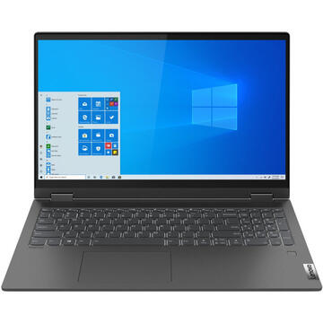 Notebook Lenovo 15.6'' IdeaPad Flex 5 15ALC05 FHD IPS Touch AMD Ryzen 7 5700U 16GB DDR4 512GB SSD Radeon Win 10 Home Graphite Grey