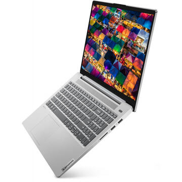 Notebook Lenovo 15.6'' IdeaPad 5 15IIL05 FHD IPS Procesor Intel® Core™ i5-1035G1 16GB DDR4 512GB SSD GMA UHD Free DOS Platinum Grey