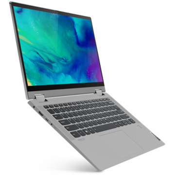 Notebook Lenovo IdeaPad Flex 5 14ALC05 AMD Ryzen 5 5500U 14inch Touch RAM 16GB SSD 512GB AMD Radeon Graphics Windows 10 Platinum grey