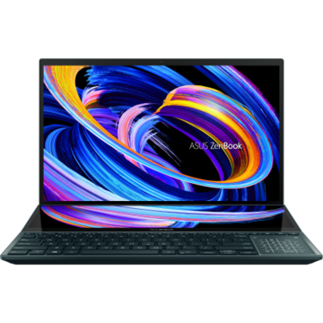 Notebook Asus ZenBook Pro Duo UX582LR-H2013R Intel Core i7-10870H 15.6" Touch RAM 16GB SSD 1TB nVidia GeForce RTX 3070 8GB Windows 10 Pro Celestial Blue + Microsoft 365 Personal Engleza 32-bit/x64