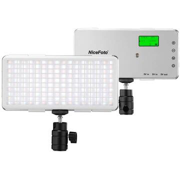 Lampa LED NiceFoto SL-120A temperatura de culoare reglabila 3200K-6500K CRI 96