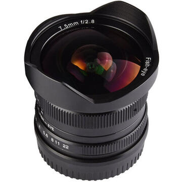 Obiectiv foto DSLR Obiectiv manual 7Artisans 7.5mm F2.8 Fisheye pentru Canon EOS-M Mount