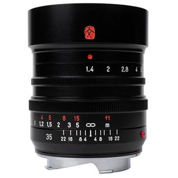 Obiectiv foto DSLR Obiectiv manual 7Artisans 35mm f/1.4 pentru Leica M-mount