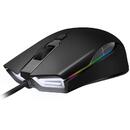 Mouse Abkoncore A900 RGB, Cu fir, Negru