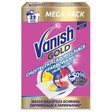 VANISH Gold Color Protect Color Catching Wipes 32 pcs