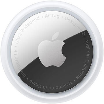 Apple Tracker Original AirTag 4 Pack, Argintiu-Negru