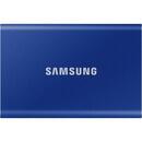 SSD Extern Samsung Portable SSD T7 500GB, External SSD (blue, USB-C 3.2 (10 Gbit / s), external)