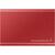 SSD Extern Samsung Portable  T7 500GB, External SSD (red, USB-C 3.2 (10 Gbit / s), external)