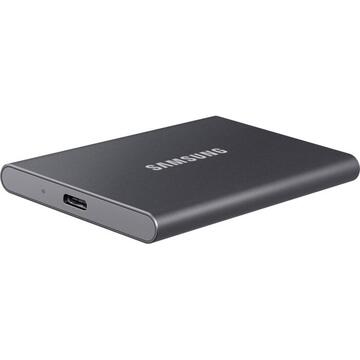 SSD Extern Samsung Portable  T7 500GB (grey, USB-C 3.2 (10 Gbit / s), external)
