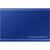 SSD Extern Samsung Portable  T7 2TB (blue, USB-C 3.2 (10 Gbit / s), external)