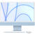 iMac 4.5K Retina 23.8" Apple M1 Octa Core 8GB 256GB SSD Apple M1 8-core Mac OS Big Sur Blue