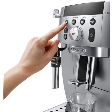 Espressor DeLonghi Magnifica S ECAM250.31.SB Aparat de cafea Fully-auto Espresor 13 setari, 1450W, 15 bar, Negru - Argintiu