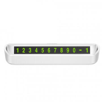 Mcdodo Suport Numar Telefon Parcare Temporara White (prindere cu adeziv, numere magnetice)
