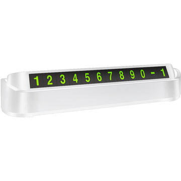 Mcdodo Suport Numar Telefon Parcare Temporara White (prindere cu adeziv, numere magnetice)