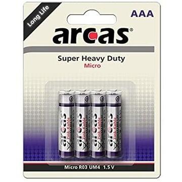 Arcas Baterie 10700403 Super Heavy Duty AAA LR03 4buc