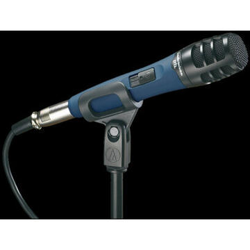 Microfon AUDIO-TECHNICA Audio Technica AT-MB2K Microphone, Integral 3-pin gold-plated XLRM-type, Black/Blue, Wired