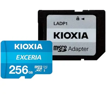 Card memorie microSDXC Kioxia Exceria (M203) 256GB UHS I U1+ adaptor LMEX1L256GG2