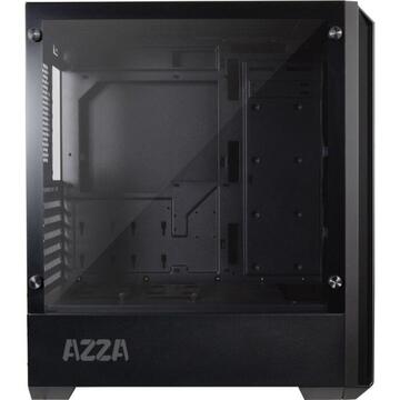 Carcasa AZZA Raven 420SDF1, tower case (black, tempered glass)
