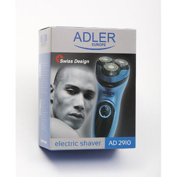 Aparat de barbierit Adler AD 2910, trimmer, 3 capete independete, autonomie 60 minute