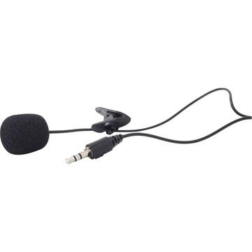Microfon Gembird Clip-on 3.5 mm microphone, Black