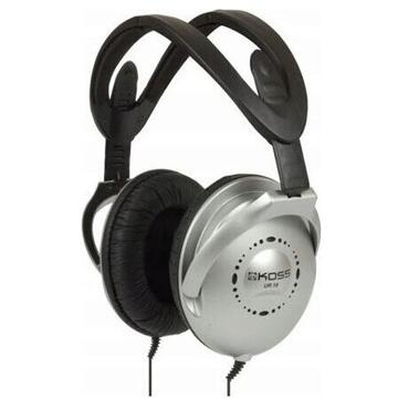 Casti Koss UR18 Headphones, Over-Ear, Wired, Black/Silver