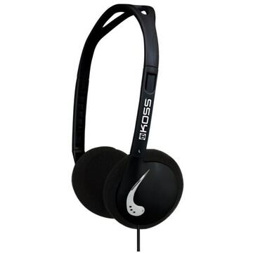 Casti Koss KPH25 Headphones, On-Ear, Wired, Black