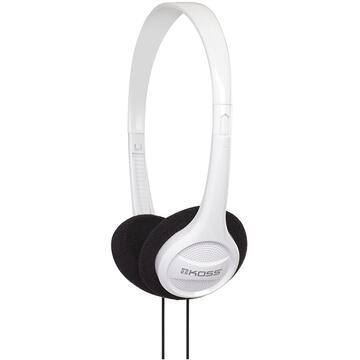 Casti Koss KPH7w Headphones, On-Ear, Wired, White