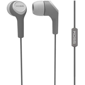 Casti Koss KEB15iGRY ABS V2 Headphones, In-Ear, Wired, Microphone, Grey
