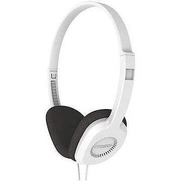 Casti Koss KPH8w Headphones, On-Ear, Wired, White